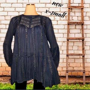 Free people tunic/dress - beautiful extra small